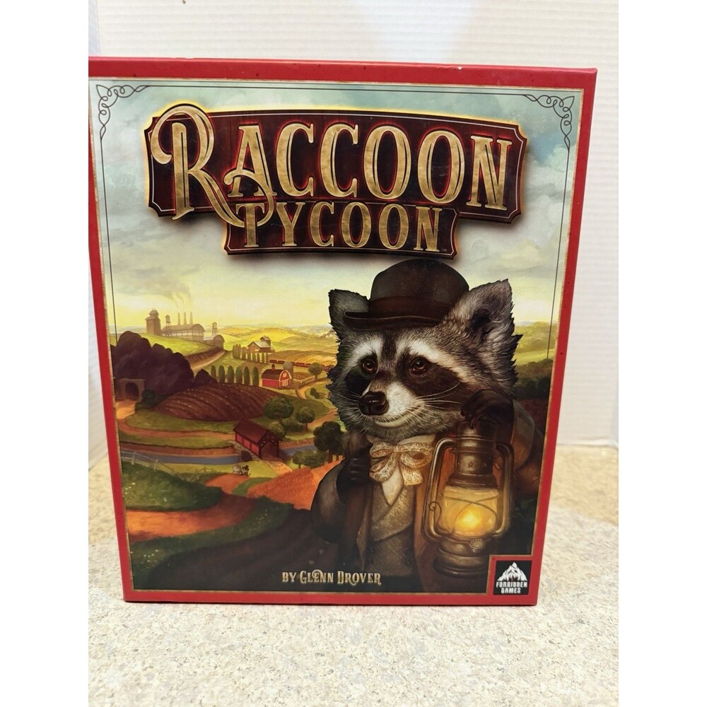 NEW & SEALED! 2019 Racoon Tycoon Board Game Glenn Drover Forbidden FRB-1305 NIB!